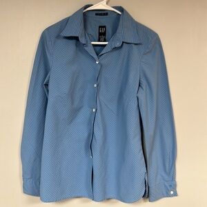 Gap Long Sleeve Collared  Button Down Tailored Stretch Dress Shirt / Blouse , S